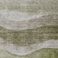 thumbnail image 5 of HomeRoots 604974 8 x 10 ft. Green & Beige Abstract Washable Indoor & Outdoor Rectangle Area Rug, 5 of 5