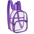 thumbnail image 4 of Yellow Compact Transparent PVC Backpack with Dual Shoulder & Handheld Straps - Ideal for Students, Outdoor Sports, Stadium Events & Travel - High-Visibility Design for Easy Access to Essentials -, 4 of 5