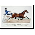 thumbnail image 2 of Historic Framed Print, The Celebrated trotting mare Flora Temple, driven by James D. McMann: Best time in harness mile heat 2:19 3/4, two mile heats 4:50 1/2 to Wagon, mile heat 2:, 17-7/8" x 21-7/8", 2 of 9