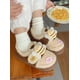 thumbnail image 4 of Zapatillas de casa de algodón con diseño de abeja para mujer, zapatos de invierno para padres e hijos, antideslizantes, cálidos, para niños y niñas, zapatillas para el hogar, 4 of 5
