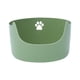 thumbnail image 1 of Bandeja de arena para gatos pequeños y grandes, lados altos, suministros para mascotas antisalpicaduras, caja de arena para inodoro frontal baja en , VERDE, 1 of 8