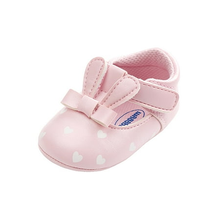 Cute Baby Girls Anti-slip Soft Leather Shoes