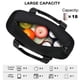 thumbnail image 2 of Bolsa de almuerzo aislada de gran capacidad para adultos, bolsas de almuerzo térmicas a prueba de fugas, loncheras para el trabajo, picnic, viajes, senderismo, playa (negro), 2 of 5