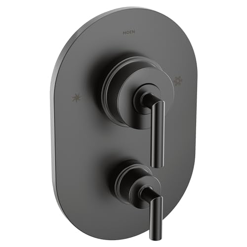Moen TS22000BL Arris Posi-Temp with Built-in 3-Function Transfer Valve Trim Kit, Valve Required, Matte Black