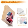 thumbnail image 4 of Flamingo American Flag Napkin Holder for Table Clear Napkin Stand Paper Holder Acrylic Organizer Dispenser Napkins for Dinner Kitchen Restaurant Room, 4 of 8