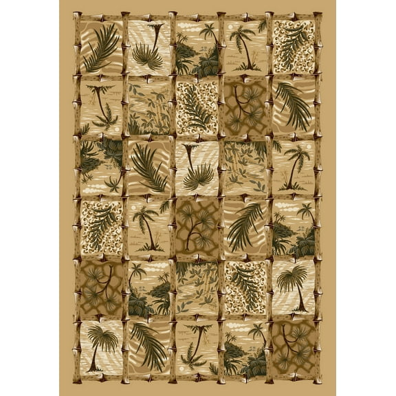 Milliken Signature Area Rug CAYMAN ISLE PALE TOPAZ Cayman Isle Pale Topaz 5' 4" x 7' 8" Rectangle