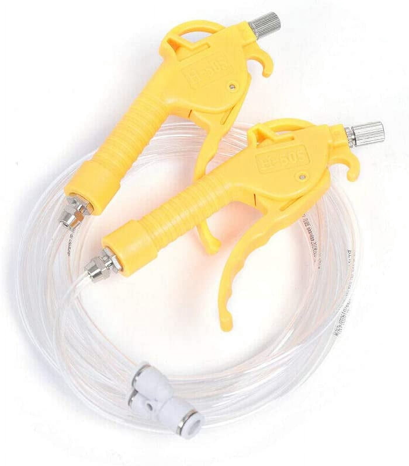 Automatic Meat Injector BBQ Injection Kit Electric Injector Meat BBQ Meat Saline Syringe Pump Single Double Gun for Cooking Grill Barbecue Syringe Injects Flavor in Meat(Double Gun)