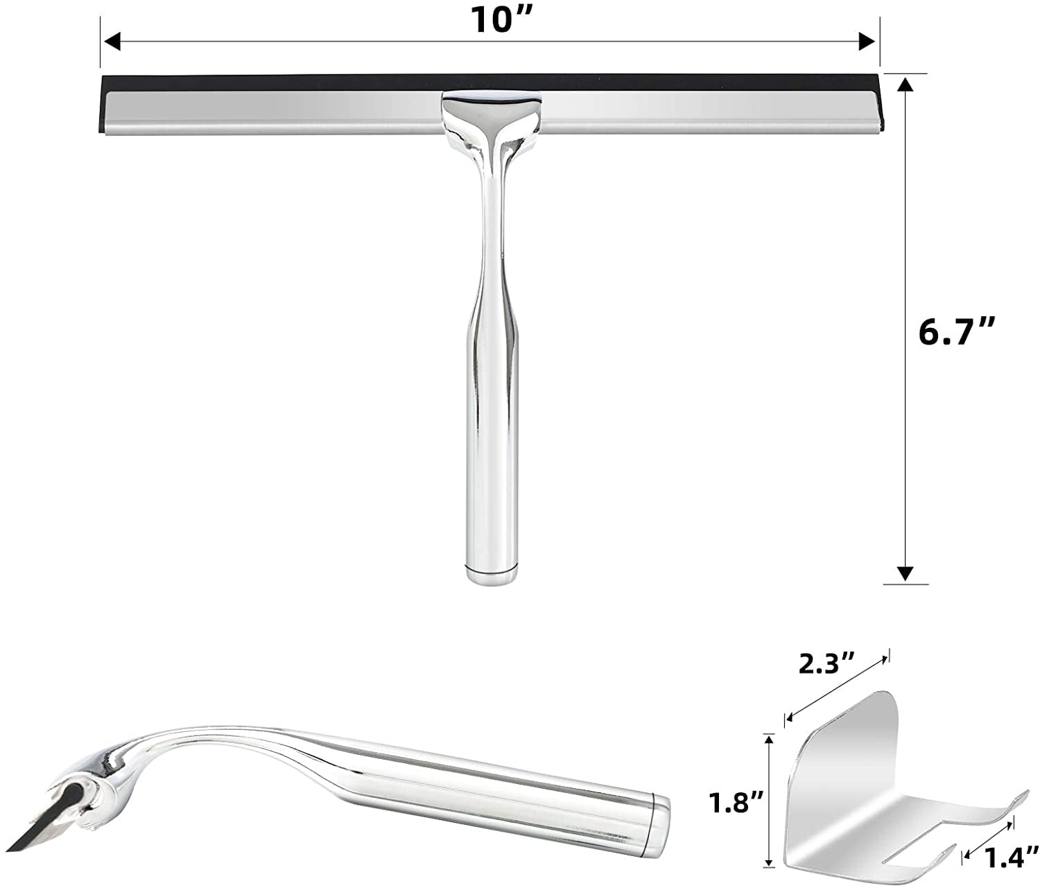 XBllcyiv All-Purpose Shower Squeegee for Shower Doors, Bathroom, Window and  Car Glass - Stainless Steel (Silver (Color), 10 Inches) - Coupon Codes,  Promo Codes, Daily Deals, Save Money Today