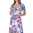 thumbnail image 5 of Womens Floral Elbow Sleeve Maxi Dress, 5 of 5