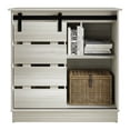 thumbnail image 3 of Castle Place Farmhouse Sideboard Buffet Cabinet, Light Grey, 3 of 8