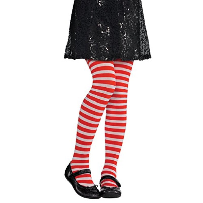 plus size green and white striped tights