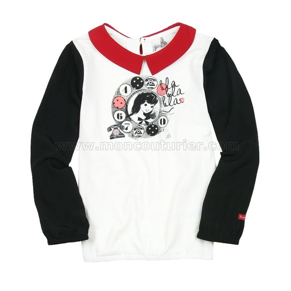 Deux par Deux Girls' Marshmallow Top Call Me Maybe, Sizes 4-12 - 4