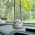 thumbnail image 3 of Crochet Hanging Car Accessories Animal Rearview Mirror Pendant For Car Decor, 3 of 8