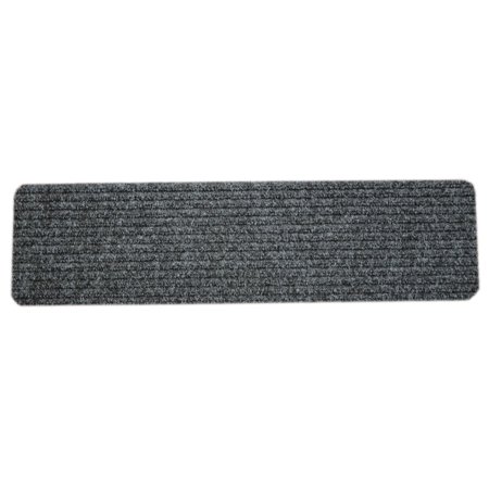 Dean Carpet Stair Treads/Runners/Mats/Step Covers - Dark Grey Ribbed 23