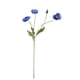 thumbnail image 5 of Simulación de flores de amapola, flores de seda, flocado, simulación de amapola de 4 cabezas, 5 of 6