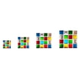 thumbnail image 2 of 10 Geometric Square Grid Pattern Wall Stickers, 10*10Cm, Pvc Adhesive Tile Stickers 10Pcs Geometric Square Grid Wall Stickers for Kitchen Floor Furniture, 2 of 7