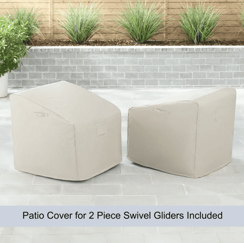 Better Homes & Gardens River Oaks Outdoor 5-Piece Wicker Conversation Set with Patio Cover, Dark Brown