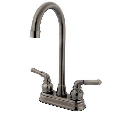 UPC 663370081484 product image for Kingston Brass KB493 Two Handle 4 in. Centerset High-Arch Bar Faucet | upcitemdb.com