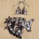 thumbnail image 5 of Conjunto de tres piezas de moda para mujer, traje de baño dividido, Bikini Sexy de Color sólido con cintura Fridja  nalpqowj53071, 5 of 6