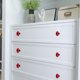 thumbnail image 5 of Pomos de Cerámica Tirador Muebles Armario Gabinete Tocador Puerta Pomo Redondo Reemplazo Rojo 8pcs, 5 of 7
