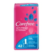 Carefree ActiFresh Long Pantiliners To Go, Unscented, 42 Ct Walmart