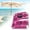 Pink, variant on Ximing Beach Umbrella Table Tray Outdoor Beach Accessory,3 Snack Compartments Sunshades Stand Sun Umbrella Support for Picnic Desk Pink