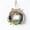 A, variant on Christmas Wreath 5.91 Inch Small Front Door Hanging Decoration with Gold Bell and Bow for Home Window Wall Indoor Holiday Ambiance
