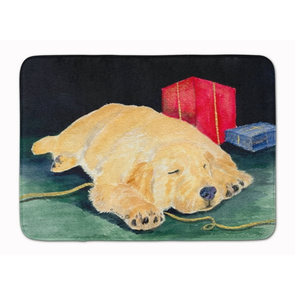 Carolines Treasures SS8576RUG Golden Retriever Machine Washable Memory Foam Mat 19 X 27" multicolor