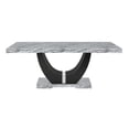 thumbnail image 5 of New Classic Furniture Lyra 5-Piece Wood Dining Table Set in Gray, 5 of 14