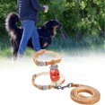 thumbnail image 1 of Sangles de Poitrine pour Animaux de Compagnie Réglables en Cuir pour Chien et Chat pour Marche Intérieure et Extérieure Design Confortable en Polyester, 1 of 6