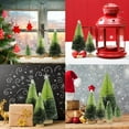 thumbnail image 6 of 40PCS Mini Christmas Trees, 5 Sizes Artificial Sisal Trees Bottle Brush Xmas Trees with Wooden Base for Xmas Winter Home Table Decoration, 6 of 6