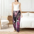 thumbnail image 4 of Fotbe Flower Bald Eagle Pantalones de Pijama para Mujer, Pantalones de Dormir, Pantalones Pj con Cordón y Bolsillos-XX-Large, 4 of 6