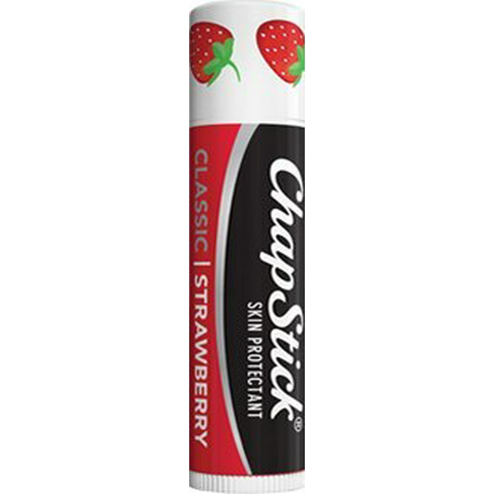 ChapStick Classic, Strawberry Flavor, 0.15 oz (Pack of 4)