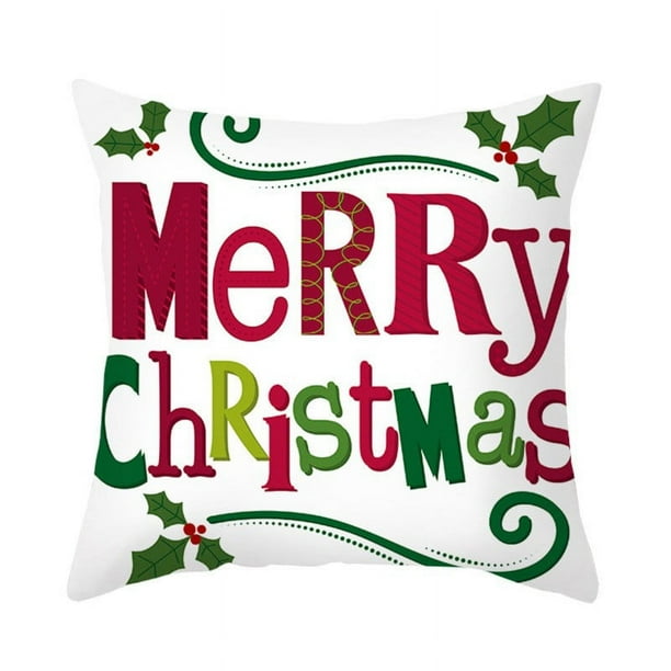 Navidad Feliz Navidad Navidad Muñeco De Nieve Funda De Almohada De Cuero