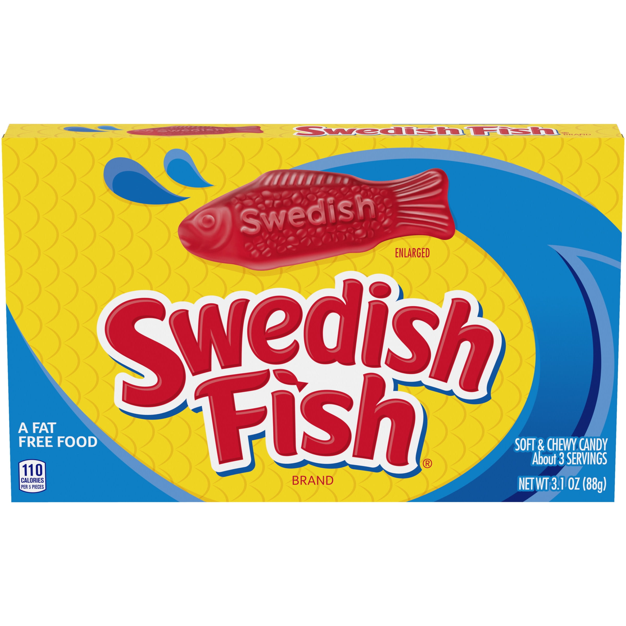 SWEDISH FISH Soft & Chewy Candy, Easter Candy, 3.1 oz Box