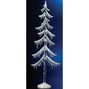 CC Christmas Decor Pack of 2 Icy Crystal Illuminated Decorative Christmas Icicle Tree Figurines 38"