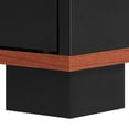 thumbnail image 2 of Dextrus Wood Cat Litter Box Enclosure with Drawers, Hidden Litter Box Cat Washroom with 2 Rooms, Black, 2 of 9