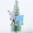 thumbnail image 4 of Gibobby Colgante de con estampado navideño, adornos para árboles de Navidad, comercial para el, decoración de ambiente(Azul), 4 of 5