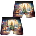 thumbnail image 3 of Merry Christmas British Shorthair Santa Hat Xmas Tree Winter Holiday All Over Print Boxer Briefs Underwear for Men Dad Cat Lover Kitten Owner Gifts - 01013, 3 of 6