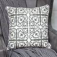 thumbnail image 5 of Parkland Collection Heera Gray and White Decorative Throw Pillow, 20 x 20 Cotton Square Pillow, 5 of 9