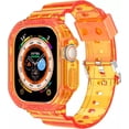 thumbnail image 1 of Correa Extensible De Silicona + Case Transparente Unisex M / L 41 / 44 / 45 / 49 mm Para Apple Watch Ultra Compatible Con Serie 8 / 7 / 6 / 5 / 4 / 3 / SE, 1 of 4