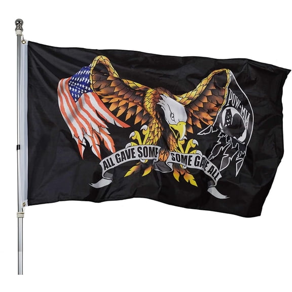 Pow Mia Eagle Flag 3x5 Outdoor- All Gave Some Some Gave All Flags Banner