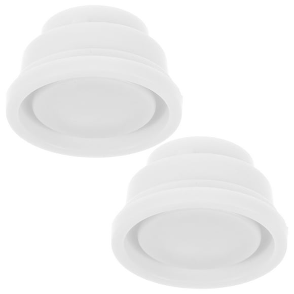 WHAMVOX 2 Pcs Pare-Chocs pour Échelle de Piscine en Caoutchouc Blanc Antidérapant pour Utilisateurs Généraux 2.3x2.3x1.3in