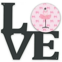 Carolines Treasures BB5156WALV Ballerina Recital Attire Metal Wall Artwork LOVE 12X12 multicolor