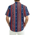 thumbnail image 6 of Men's 250Th Anniversary Usa Shirt Short Sleeve Patriotic Flag Star Printed Button Summer Beach Dressy Independence Day Shirts, 6 of 6