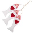 thumbnail image 4 of Mediterranean Style Cloth Fish Ornament Wall Hanging Decor For Living Room 44x16cm Nautical Marine Gift 1Pcs, 4 of 5