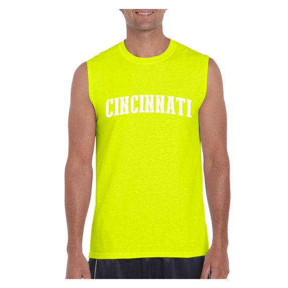 Mens Cincinnati Ultra Cotton Sleeveless T-Shirt