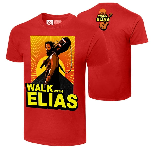 Official WWE Authentic Elias "Sunrise" TShirt Red Small