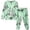 B191 Light Green, variant on Likimi Kids Toddler Girls Halloween Pajamas Set Long Sleeve Hallowmas Graphic Print Crew Neck Pjs Tops With Pants For Party Soft Comfort Sleepwear