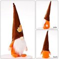 thumbnail image 4 of Muñeca enana de Halloween, 3 piezas de gnomos de otoño del día de Acción de Gracias, adornos de ventana de mesa de muñeca sin rostro para vacaciones de cosecha Zhivalor ZYY-1239, 4 of 5